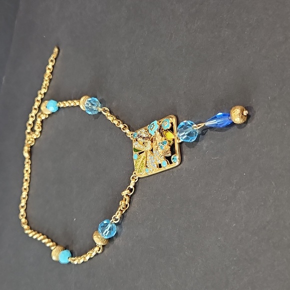 Swarovski genuine vintage bumblebee statement necklace - Picture 2 of 5